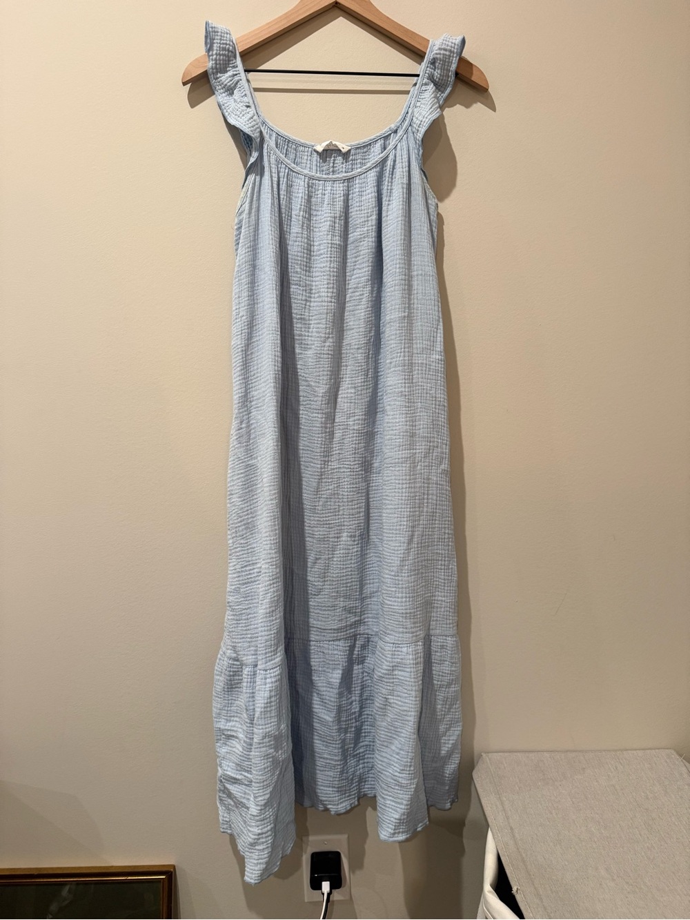 Carly Jean Los Angeles Pale Blue Gauze Dress